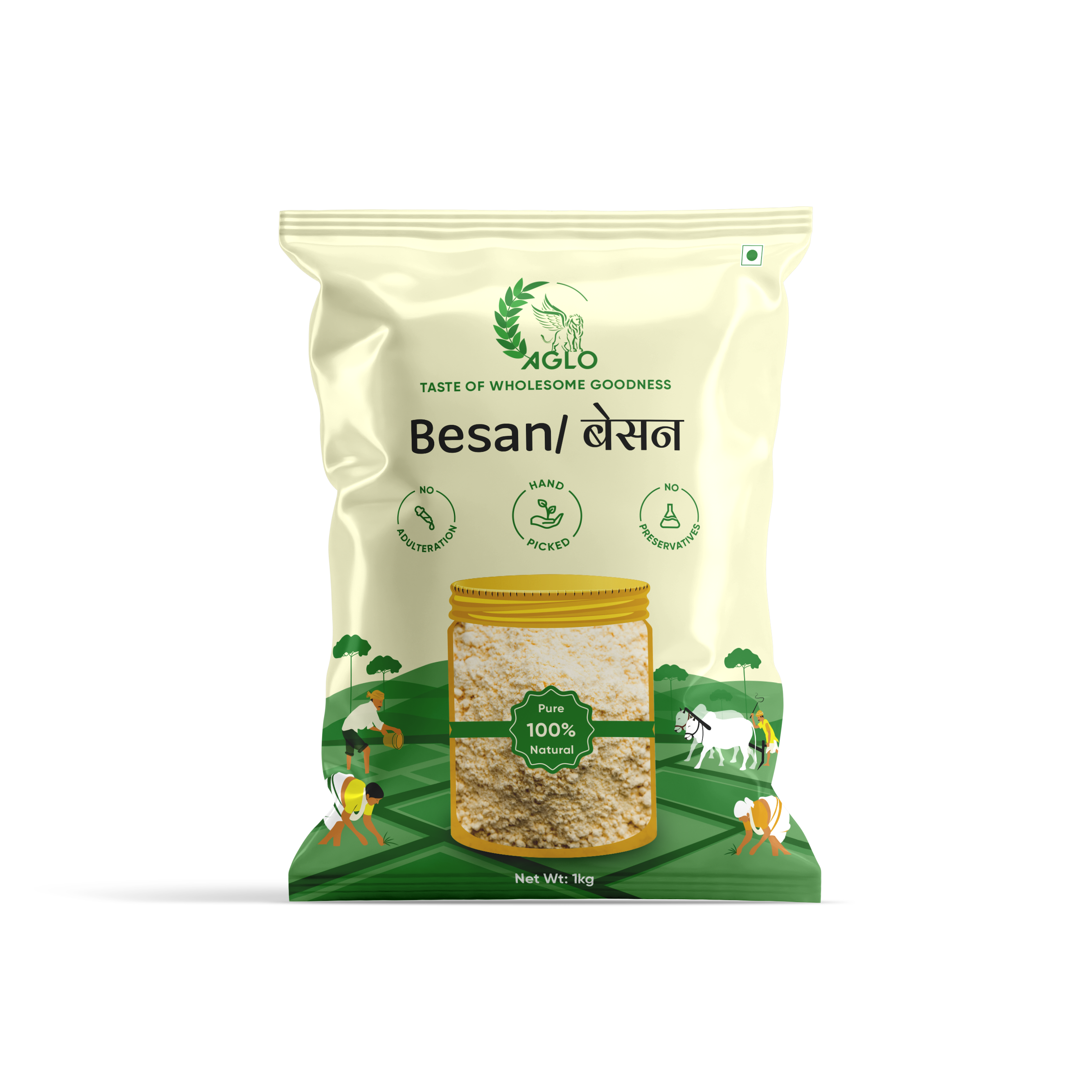Besan (Gram Flour)Besan (Gram Flour) is a versatile flour, perfect for fritters, curries, and desserts.